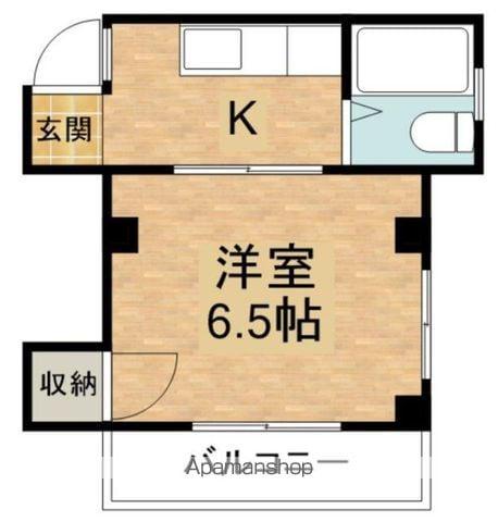 キャッスル小島(1K/3階)の間取り写真