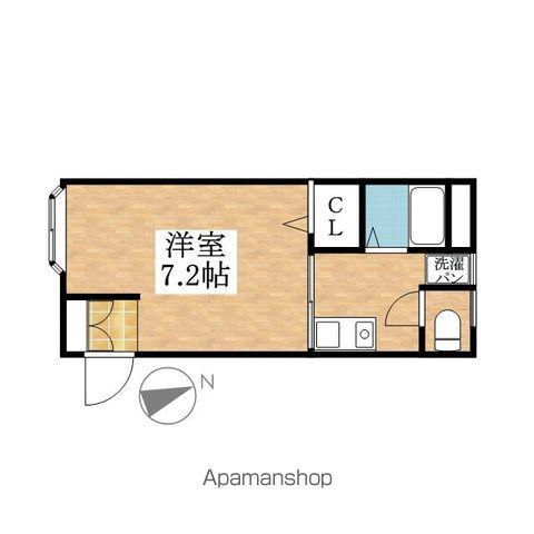 ル・グラン・バンブー(1K/1階)の間取り写真