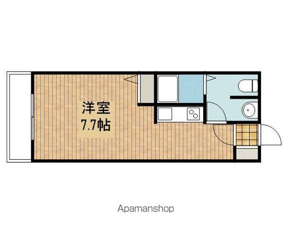 B-STAGE(ワンルーム/3階)の間取り写真