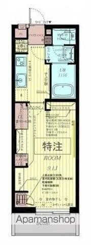 SAYA銀杏町(1K/3階)の間取り写真