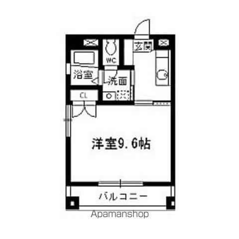 PLACE-2(1K/2階)の間取り写真