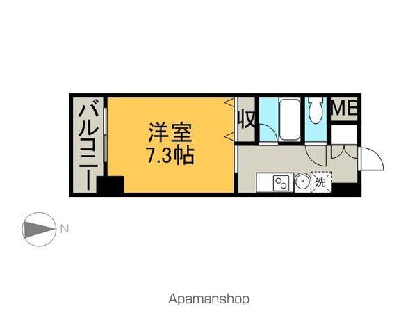 リヴェール白壁(1K/12階)の間取り写真