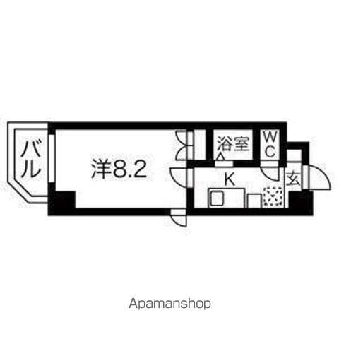 プログレッソ鶴舞(1K/6階)の間取り写真