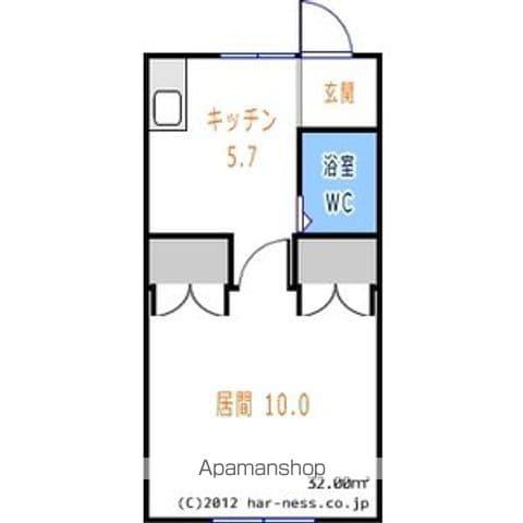 サンライズ南幌(1K/2階)の間取り写真