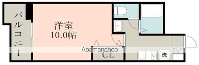 ライズ大江(1K/5階)の間取り写真