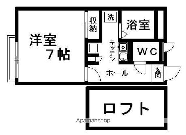 レオパレスオアシス(1K/3階)の間取り写真