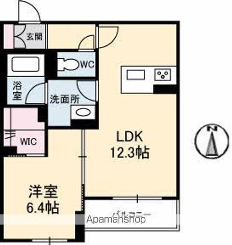 シャーメゾンベレオ西桜町(1LDK/3階)の間取り写真