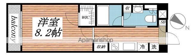 エバーグリーン(1K/2階)の間取り写真