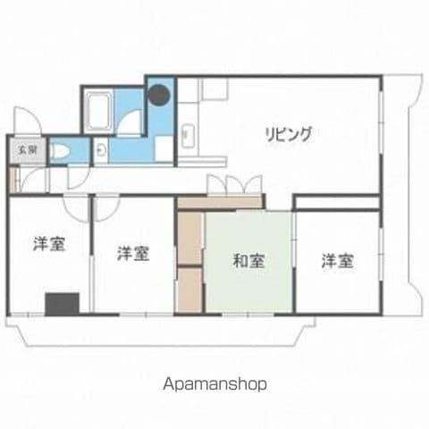 第二宏友ハイツ(3LDK/1階)の間取り写真