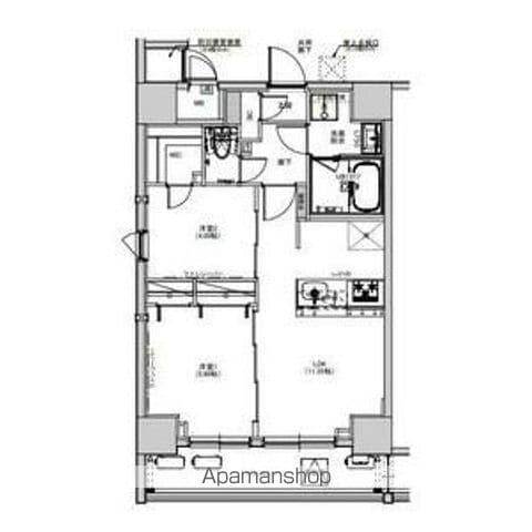 S-RESIDENCE綾瀬RIVIE(2LDK/7階)の間取り写真