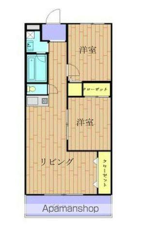 ズイコーハイツPART2(2LDK/4階)の間取り写真