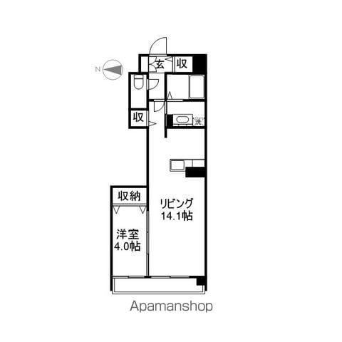 アヴァンセ東口(1LDK/2階)の間取り写真