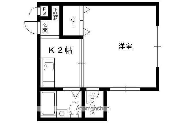 ダイユウレストハウス(1K/1階)の間取り写真
