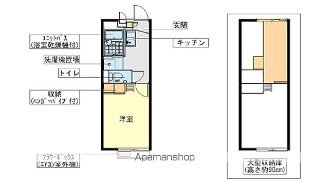 レオパレスGRACE 本大久保(1K/2階)の間取り写真