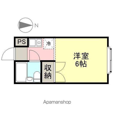 パンスリーK(ワンルーム/2階)の間取り写真