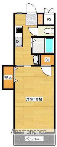 第8年見マンション(1K/2階)の間取り写真