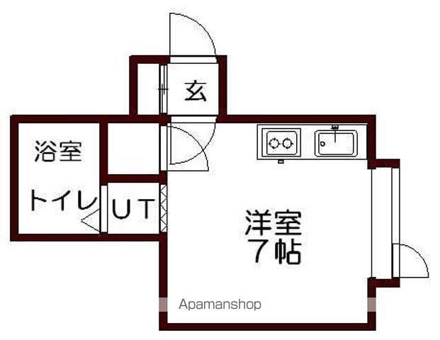 グランドール片桐Ⅱ(ワンルーム/2階)の間取り写真