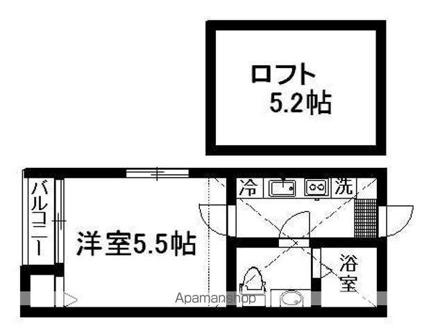 TNメゾン(1K/1階)の間取り写真