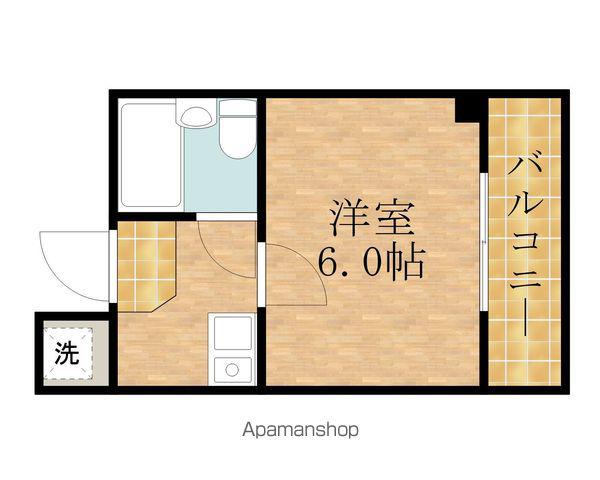 サンマンション加守(1K/2階)の間取り写真