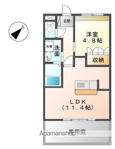 CHARME(1LDK/2階)の間取り写真