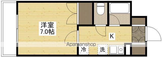 みなみまち(1K/4階)の間取り写真