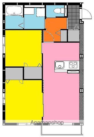 レジリエントⅡ(2LDK/2階)の間取り写真