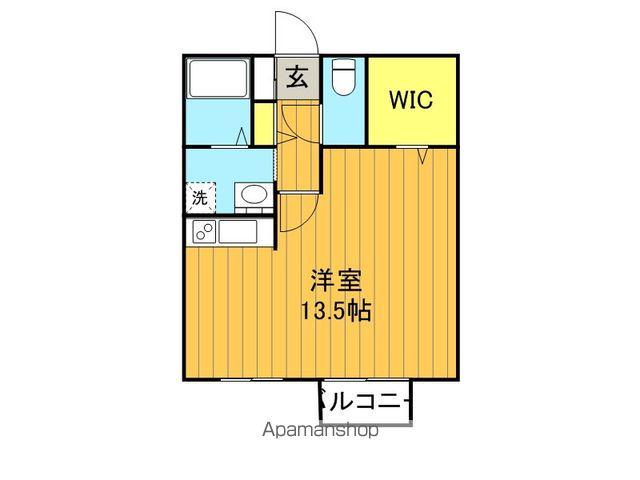 サンハイム(ワンルーム/2階)の間取り写真