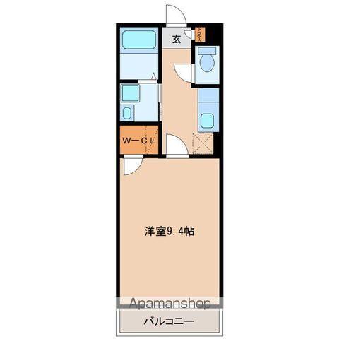 アヴァンセ高砂Ⅱ(1K/1階)の間取り写真