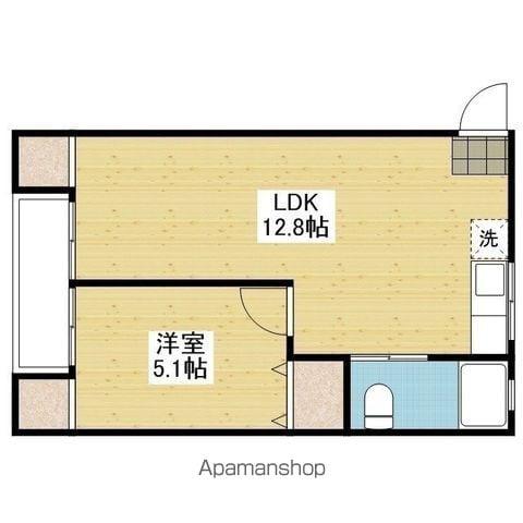 アルト久万ノ台(1LDK/4階)の間取り写真