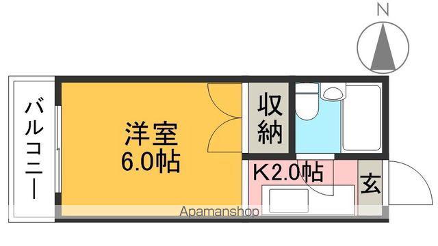 コーポ相生(ワンルーム/2階)の間取り写真
