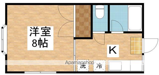 セレクティ(1K/2階)の間取り写真