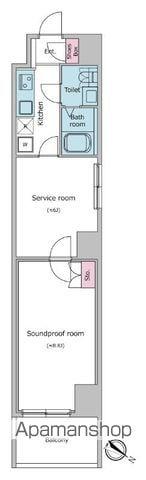 レジディア横濱大通公園(1K/9階)の間取り写真