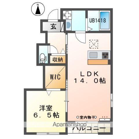 ALIENORⅠ(1LDK/1階)の間取り写真