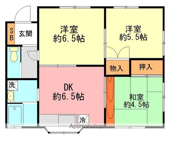 ノアヒルズ(3DK/1階)の間取り写真