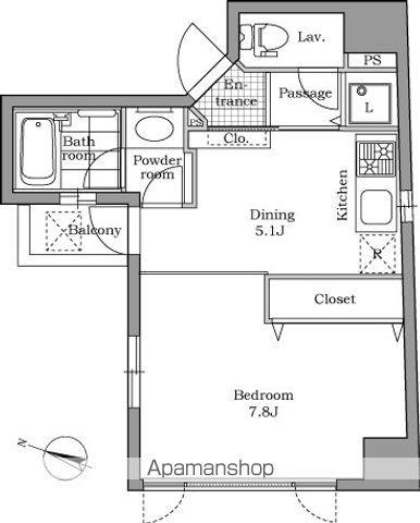 レジディア文京千石 2階階 間取り