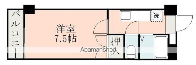 マーカス九品寺(1K/2階)の間取り写真