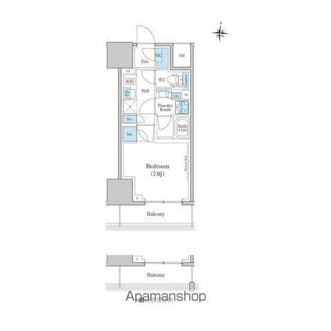 スタイリオ蒲田ウエスト(1K/10階)の間取り写真