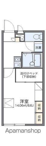 レオパレス日の里Ⅱ(1K/2階)の間取り写真