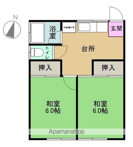 藤コーポ(2K/1階)の間取り写真