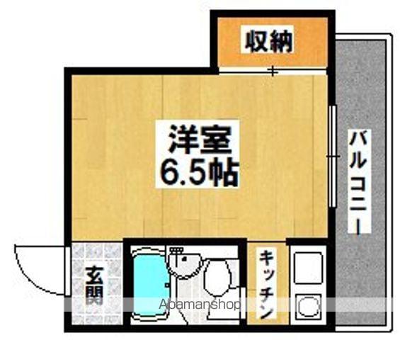 コーポ川内Ⅰ(1K/3階)の間取り写真