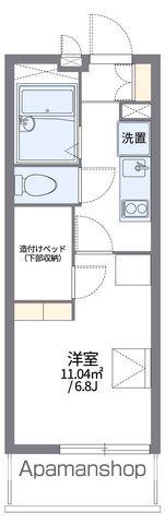 レオパレス若竹2(1K/3階)の間取り写真
