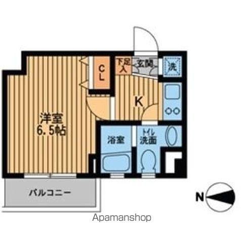 プライムアーバン中野上高田(1K/2階)の間取り写真