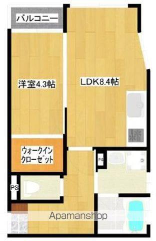 ラ・フィール吉塚(1LDK/1階)の間取り写真