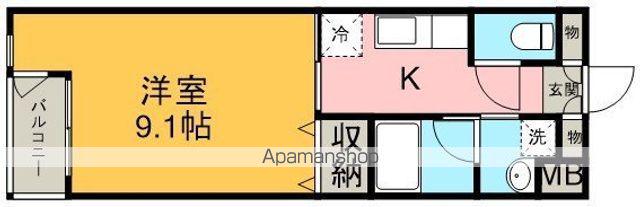 パークプラザⅤ(1K/3階)の間取り写真