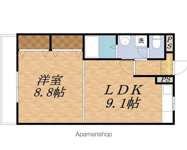 シュルッセル(1LDK/1階)の間取り写真