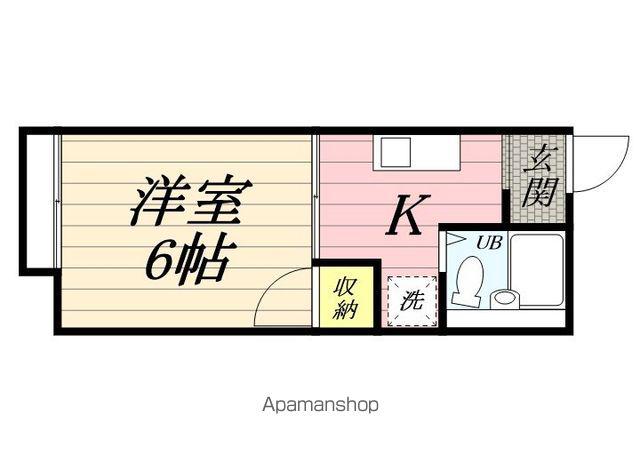 サンプレイスマキノ(1K/1階)の間取り写真