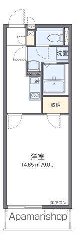 クレイノグローリアⅣ(1K/3階)の間取り写真