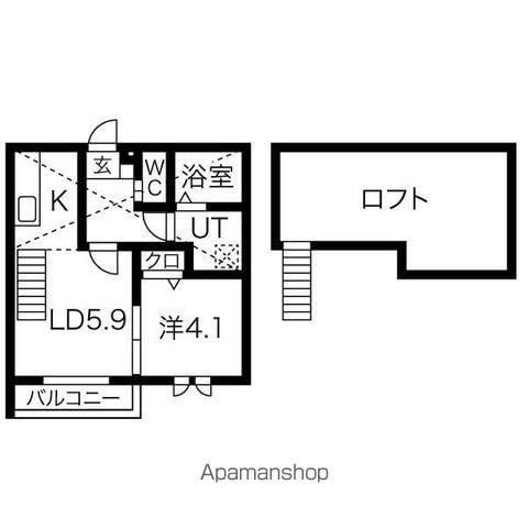 TASTE本郷(1LDK/2階)の間取り写真