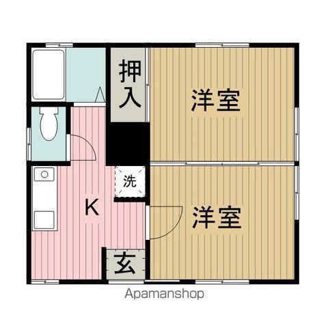 イオコンテ(2K/2階)の間取り写真