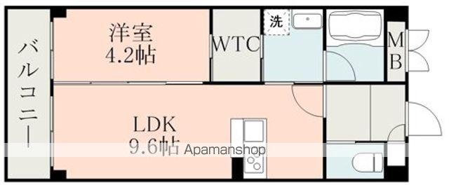 フラワーラブⅡ(1LDK/5階)の間取り写真